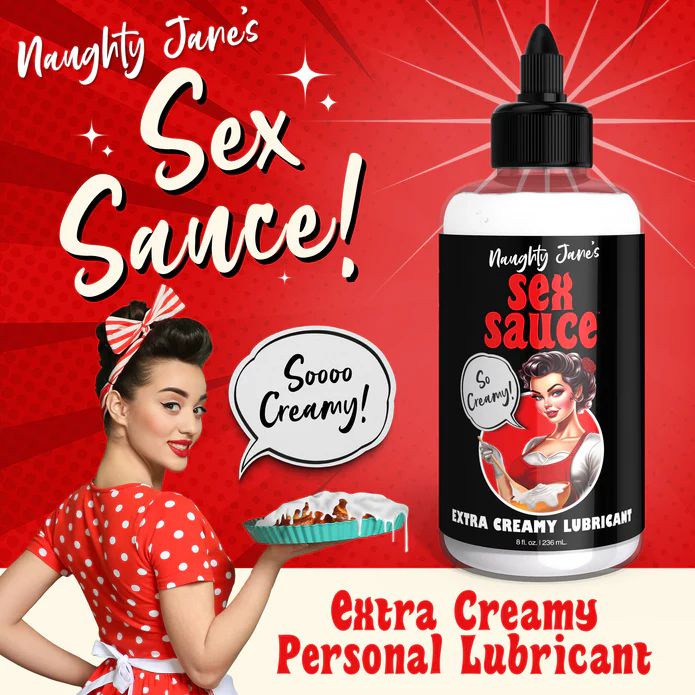 Naughty Jane's Creamy Cum Sex Sauce Lubricant 8oz