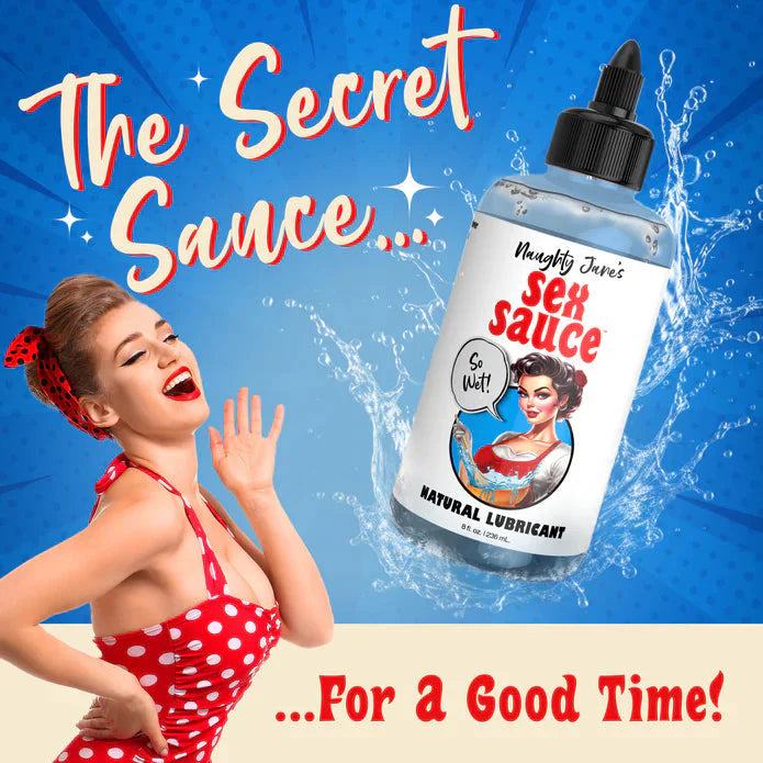 Naughty Jane's Sex Sauce Natural Water Based Lubricant 8oz