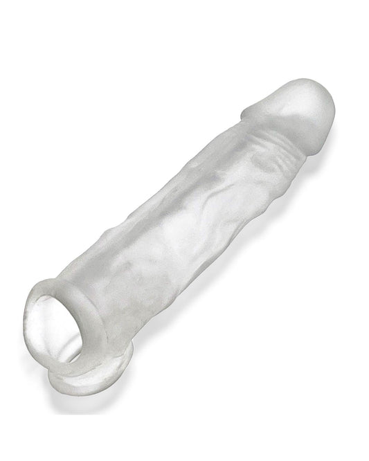 Oxballs Dicker 7.5 Inch Cock Sheath - Clear Ice