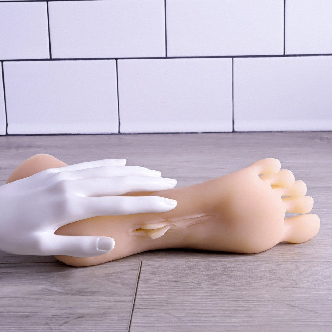 Pussy Footin Realistic Foot Fetish Masturbator - Vanilla