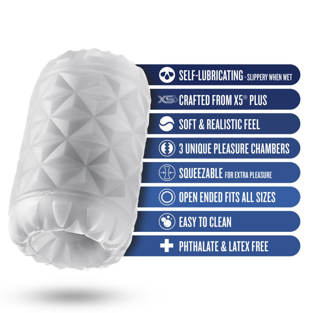 Rize Reakt Self Lubricating Extra Soft Stroker - White