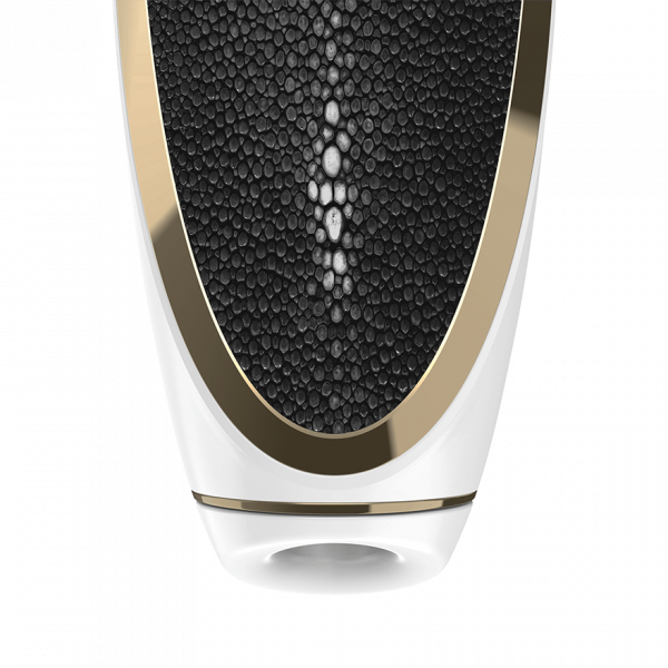 Satisfyer Luxury Air Pulsation + Vibration - Gold & Black Leather
