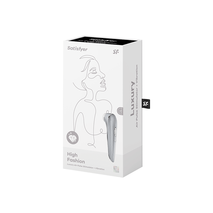 Satisfyer Luxury Air Pulsation + Vibration - Pure Aluminum