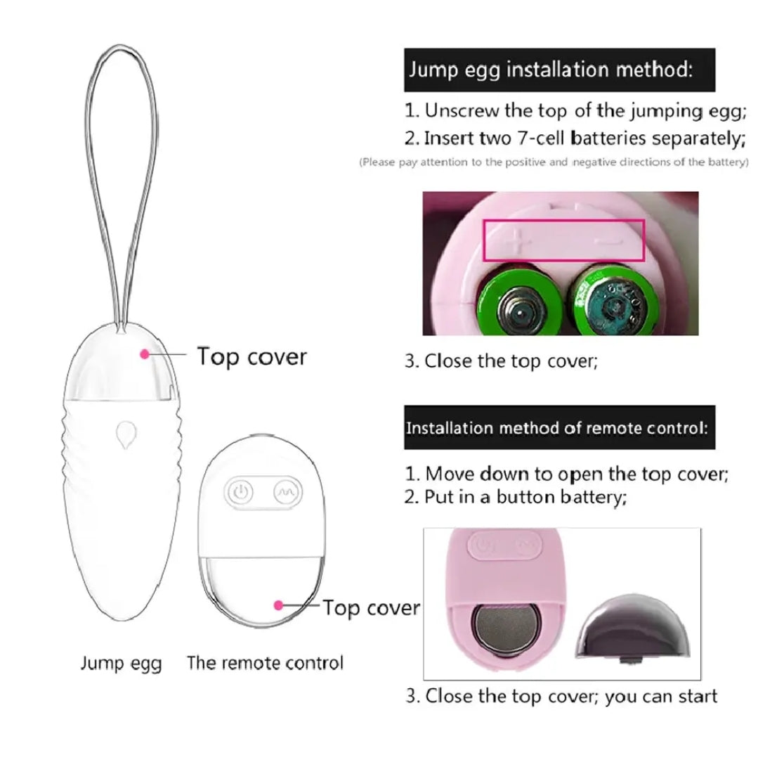 Huevito vibrador control remoto