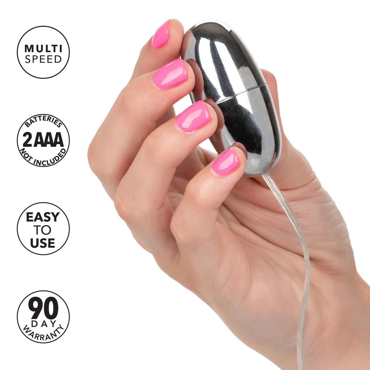Slim Teardrop Wired Remote Control Vibrating Bullet - Various Colors
