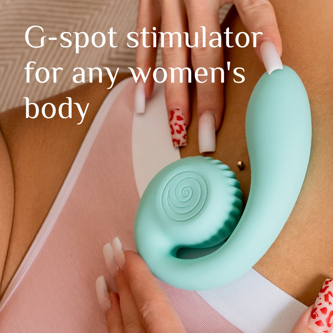 Snail Gizi Compact Ultra Powerful 2 Motor Dual Stimulating Vibrator - Blue