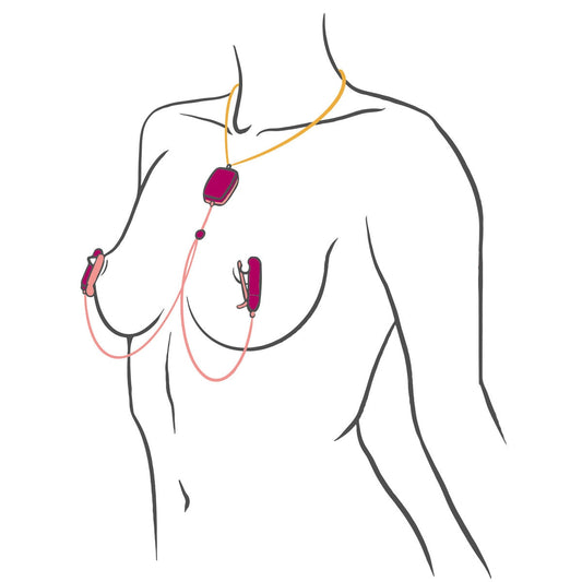Sphinx Bluetooth App-controlled Vibrating Nipple Clamps