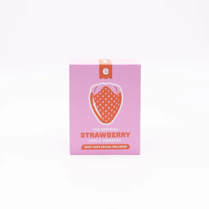 Strawberry Emojibator Ultra Discreet First Time Suction Vibrator
