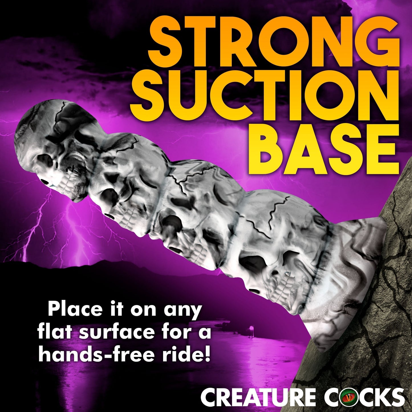 Tower of Doom Silicone Skull Dildo