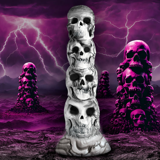 Tower of Doom Silicone Skull Dildo