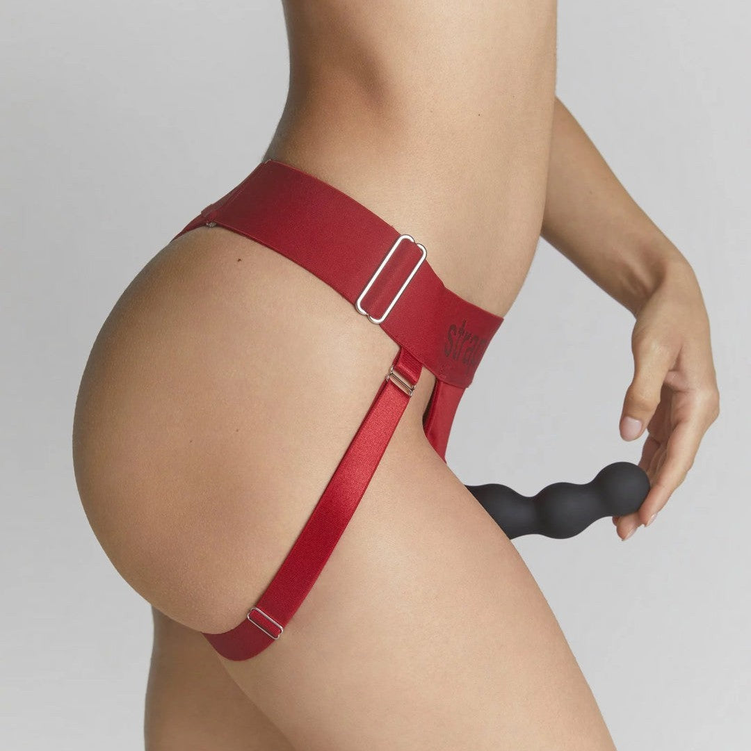 Unique Strap On Me Double Penetration Harnesses - Red