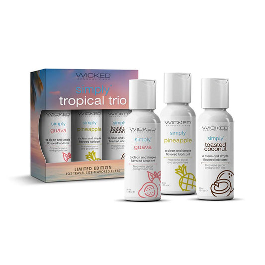 Wicked Simply Aqua Tropical Trio 1 oz (Guava, Pineapple, & Toasted Coconut)