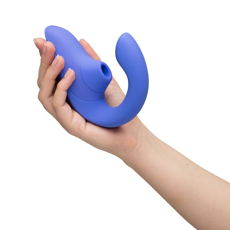 Womanizer Blend  Pleasure Air Clitoral & G-Spot Rabbit - Blue