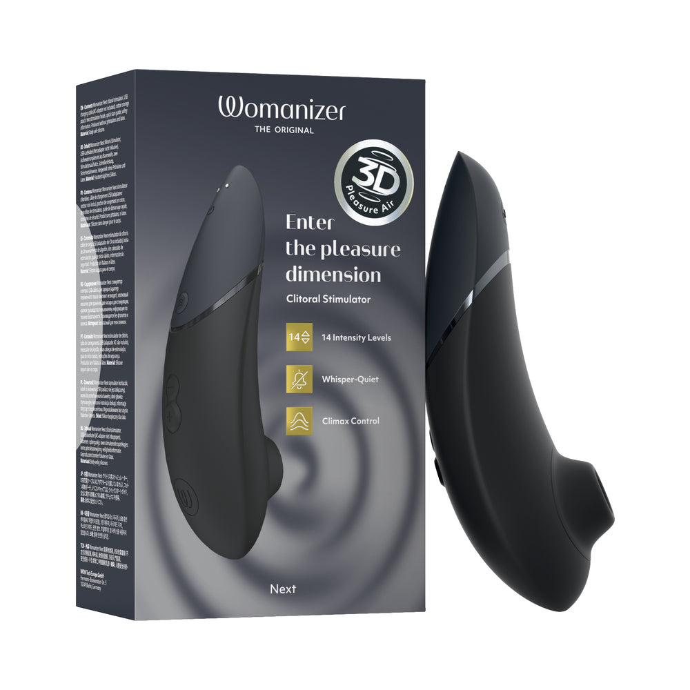 Womanizer Next  Pleasure Air Clitoral Vibrator - Black