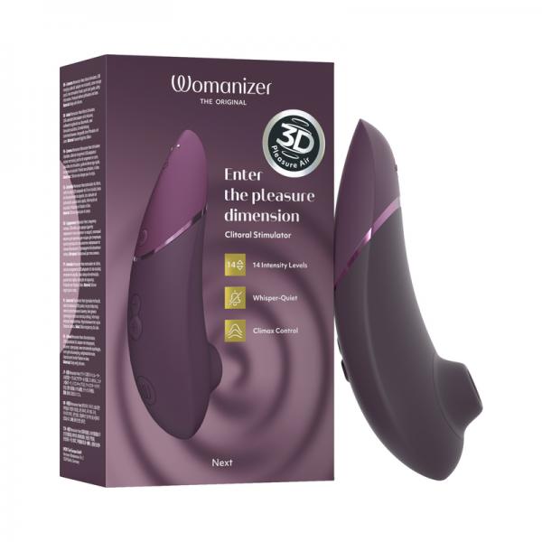 Womanizer Next  Pleasure Air Clitoral Vibrator - Plum