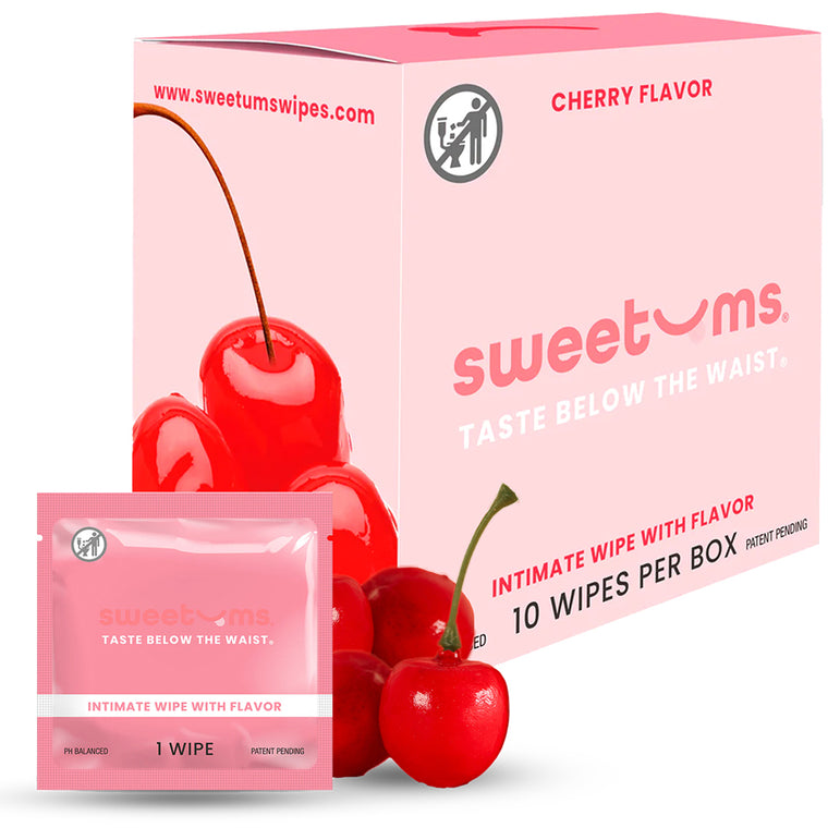 Sweetums Flavored Intimate Wipes - Various Flavors 10 pack
