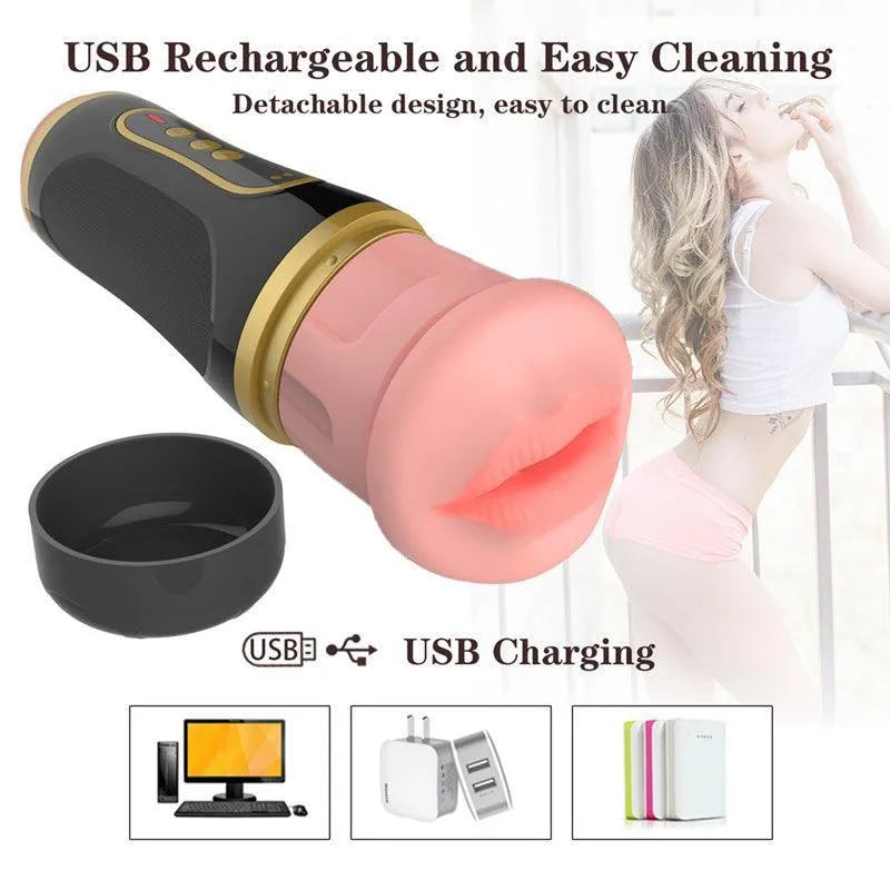 Dual Head Realistic Vibrating Pocket Pussy
