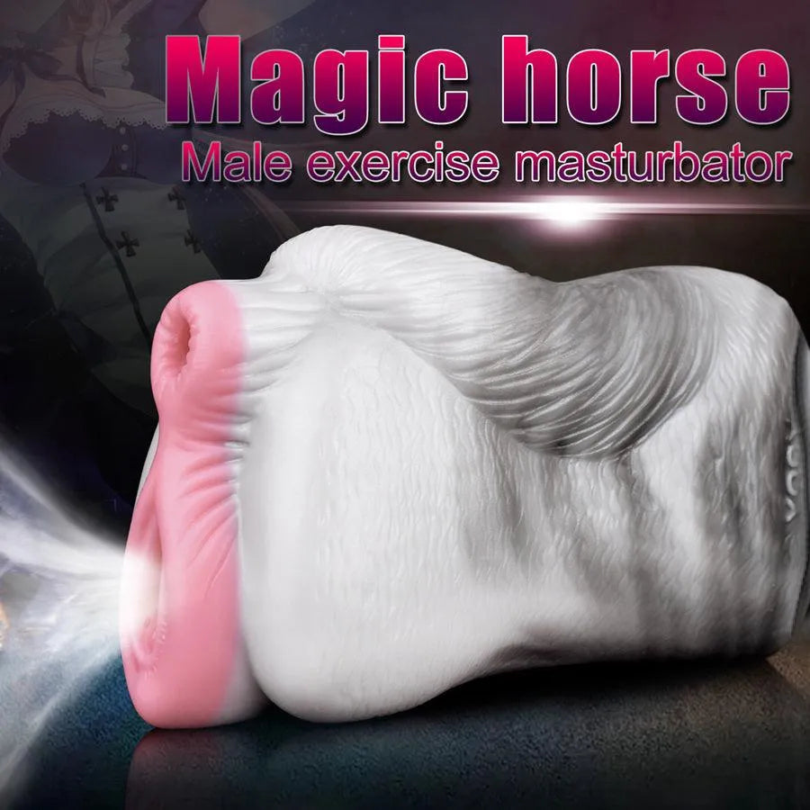 Dual Stimulation Silicone Horse Pussy
