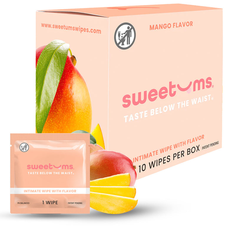 Sweetums Flavored Intimate Wipes - Various Flavors 10 pack
