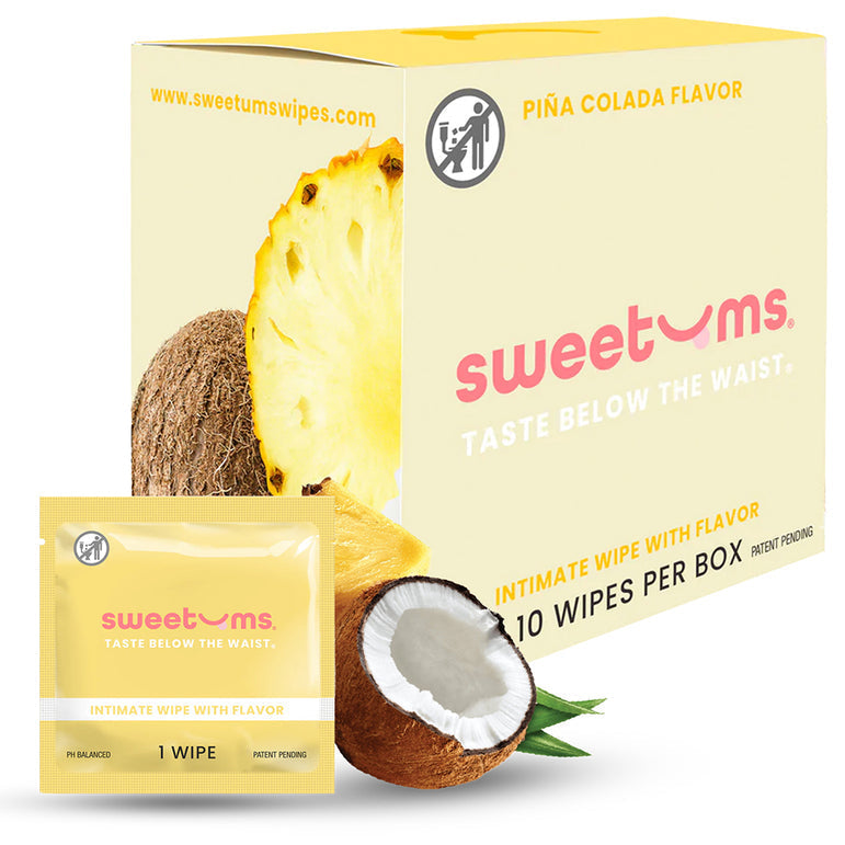 Sweetums Flavored Intimate Wipes - Various Flavors 10 pack