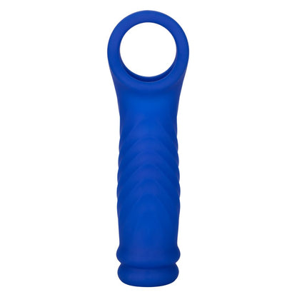Admiral™ Blue Silicone Wave Penis Extension with Ball Strap