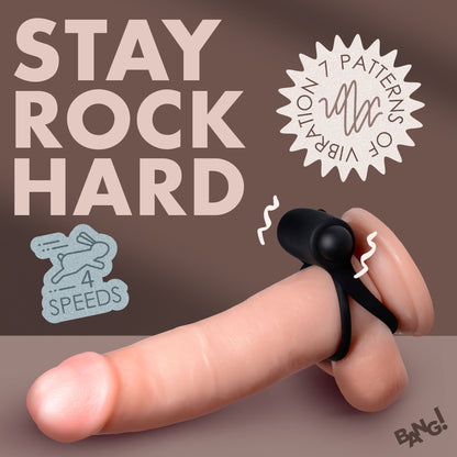 Bang! Cock Ring with Vibrating Bullet and Remote Control