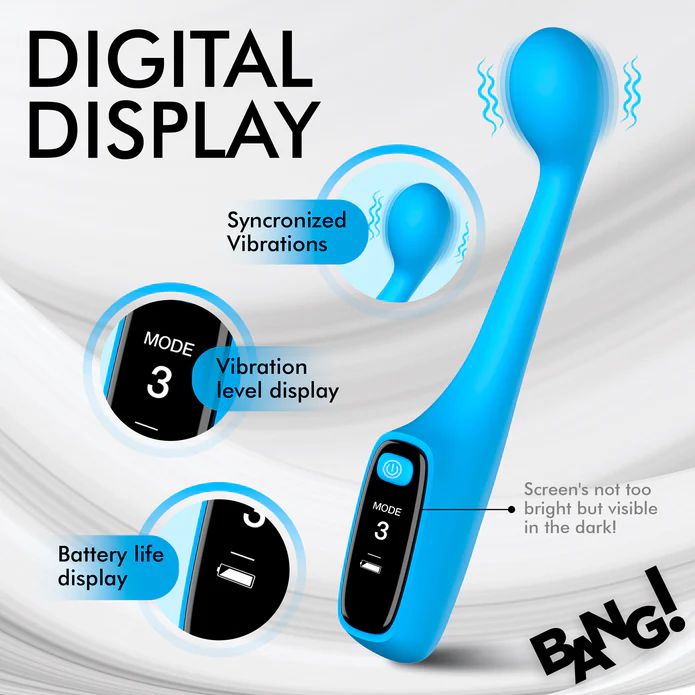 Bang! First Time G-Spot Vibrator with Digital Display - Blue