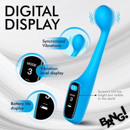 Bang! First Time G-Spot Vibrator with Digital Display - Blue
