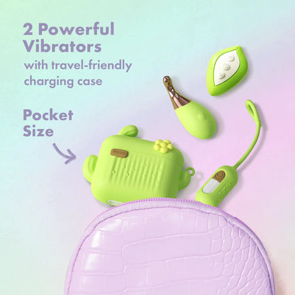 Blooming Bliss First Time Bullet & Egg Vibrators with Charging Case & Remote