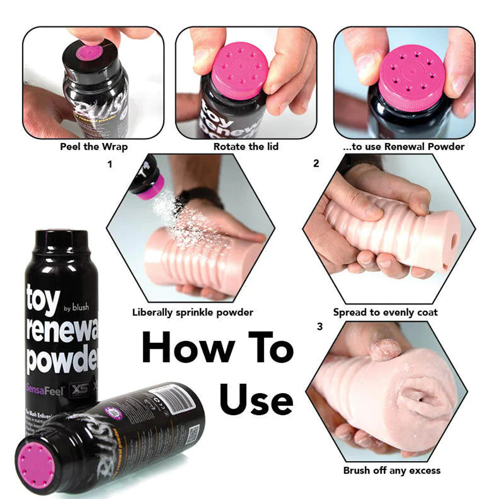Blush SensaFeel & TPE Toy Renewal Powder 3.4 oz