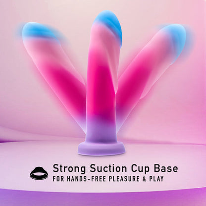 Borealis Dreams 7.75 Inch Girthy Silicone Dildo - Cotton Candy