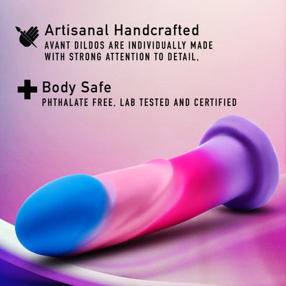 Borealis Dreams 7.75 Inch Girthy Silicone Dildo - Cotton Candy