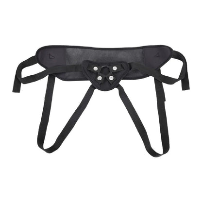 Breathable High Waisted Adjustable Black Strap On Harness
