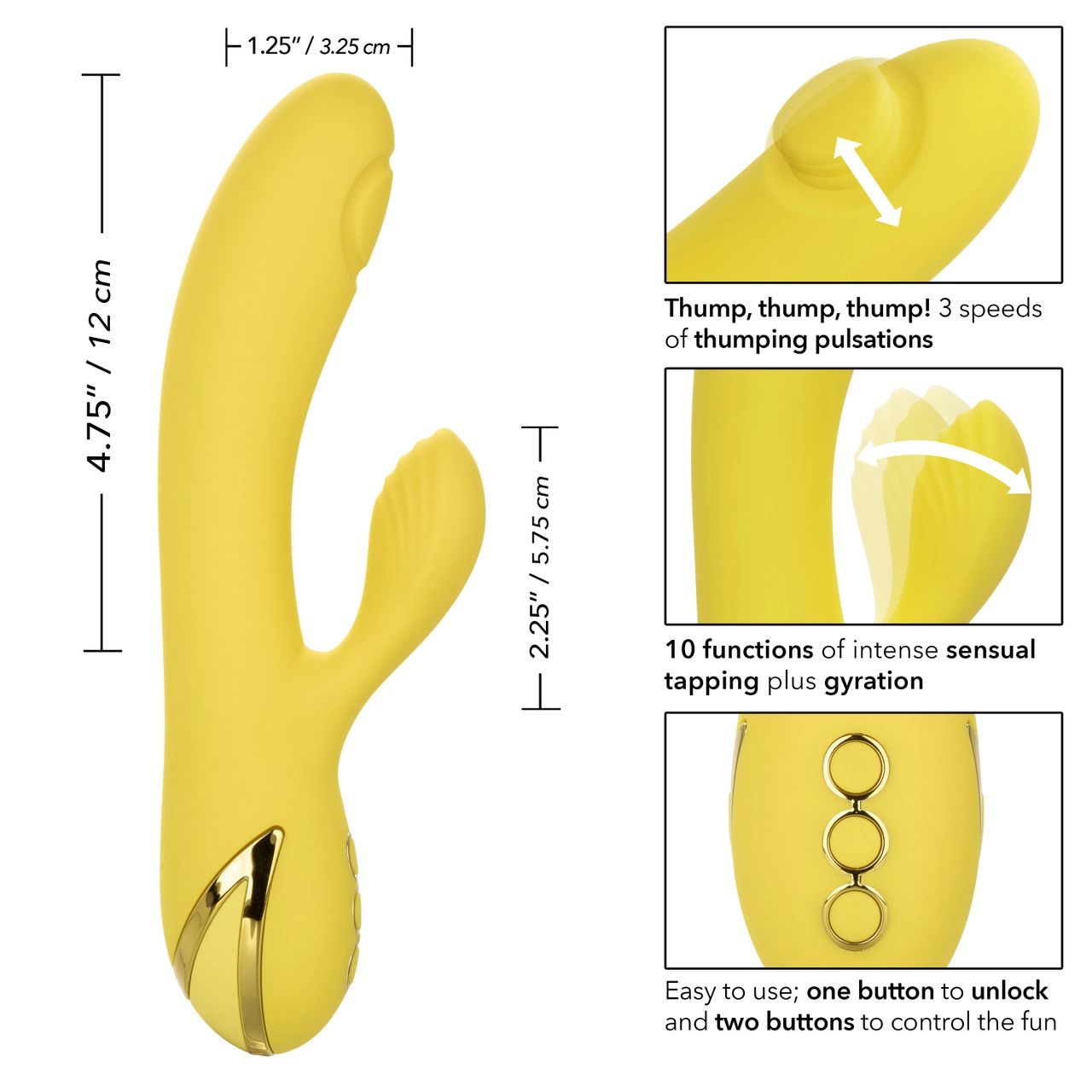 California Dreaming San Diego Seduction G-Spot Thumping Rabbit Vibrator