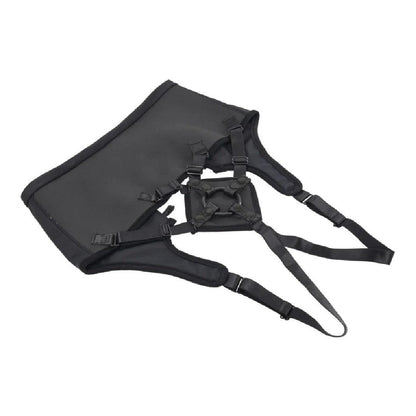 Corset High Waisted Adjustable Black Strap On Harness