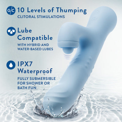 Devin Clit Thumping G-Spot Rabbit with Shaft Rotation
