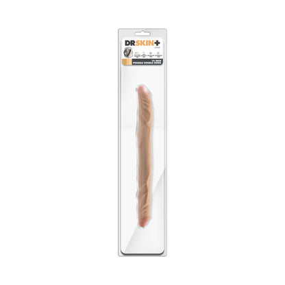 Dr. Skin Plus 14 Inch Posable Double Dildo - Vanilla
