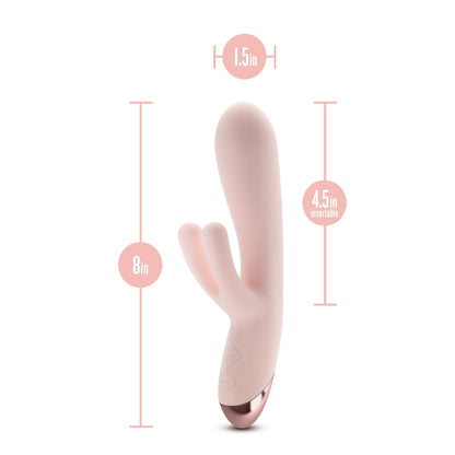 Elora Dual Motor Rabbit Vibrator with Double Teasers - Pale Pink