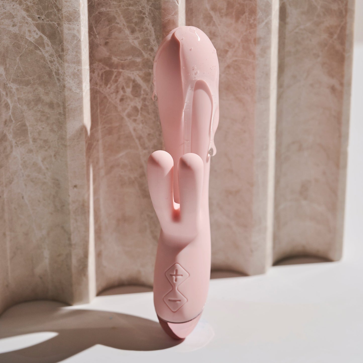 Elora Dual Motor Rabbit Vibrator with Double Teasers - Pale Pink