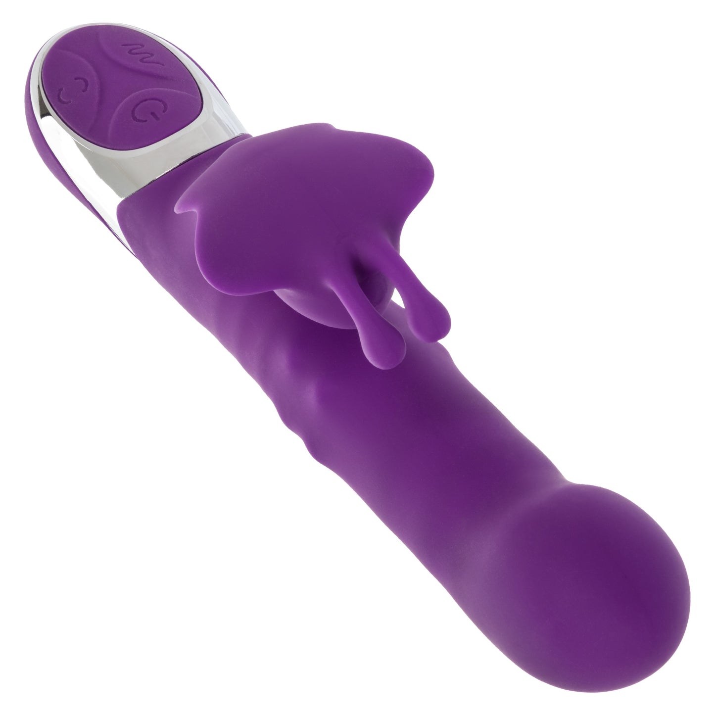 Enchanted Flutter Thrusting and Rotating Rabbit Vibrator - Purple