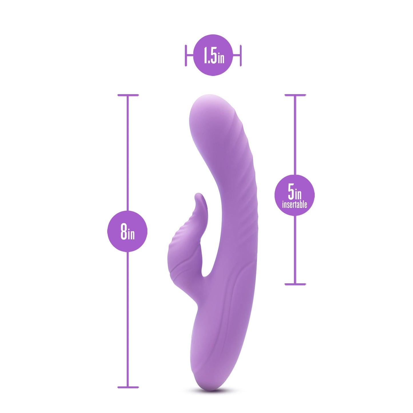 Evelyn Beginner G-Spot Rabbit Vibrator - Purple