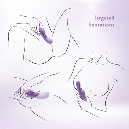 Evelyn Beginner G-Spot Rabbit Vibrator - Purple