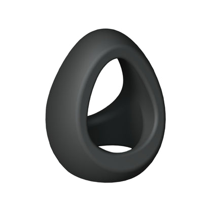Flux Stretchy Black Silicone Cock and Ball Ring