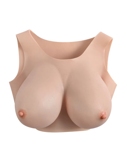 Gender X Wearable Silicone E Cup Breasts - Vanilla