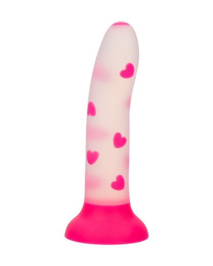 Glow Stick Heart Silicone First Time Glow in the Dark Dildo