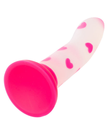 Glow Stick Heart Silicone First Time Glow in the Dark Dildo