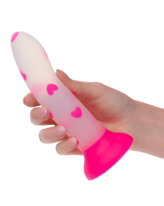 Glow Stick Heart Silicone First Time Glow in the Dark Dildo