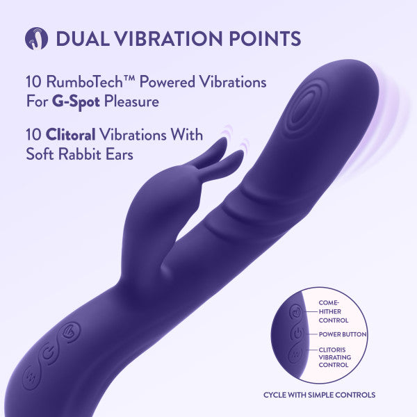 Harper Double Motor G-Spot Caressing Rabbit Vibrator