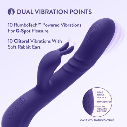 Harper Double Motor G-Spot Caressing Rabbit Vibrator