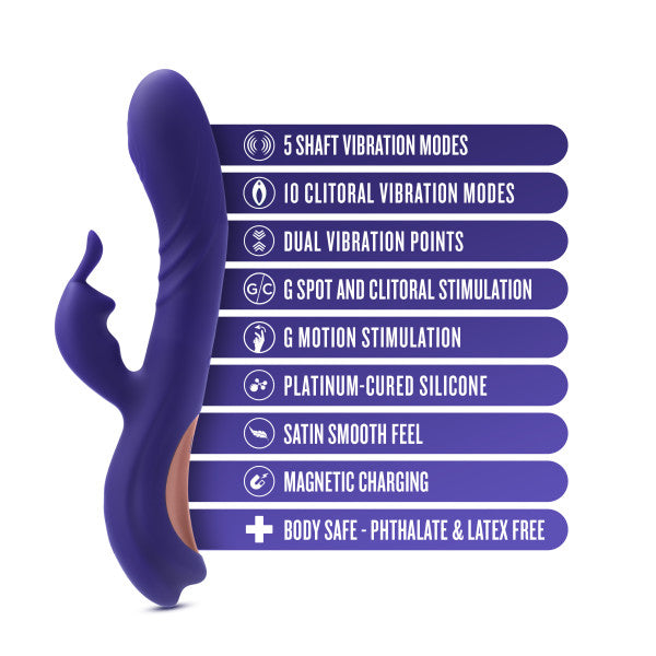 Harper Double Motor G-Spot Caressing Rabbit Vibrator